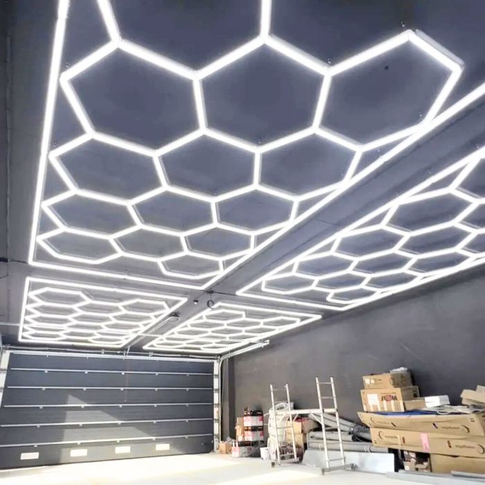 Ściemnialne oświetlenie Hexagon LED 14 + rama | 4,86m - 2,46m - obrazek 7