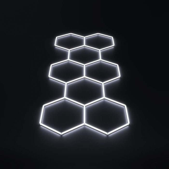 Lampa Hexagon LED 8 | 3,75m - 1,70m