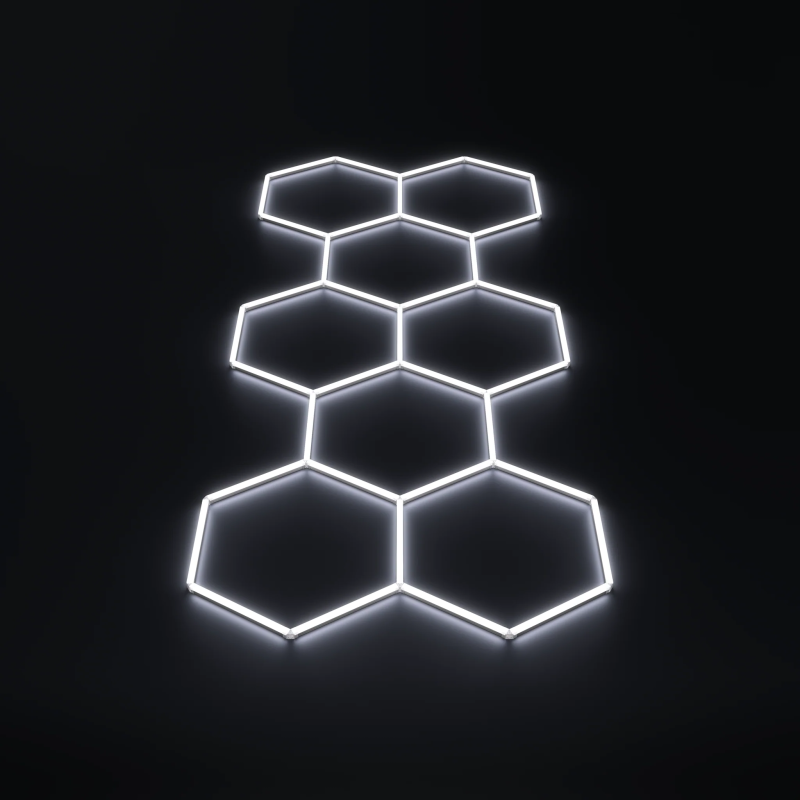 Lampa Hexagon LED 8 | 3,75m - 1,70m