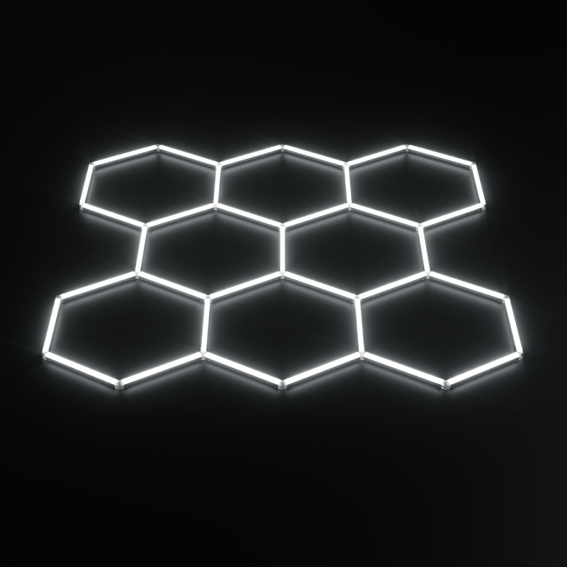 System oświetleniowy Hexagon LED 8 | 2,55m - 2,40m