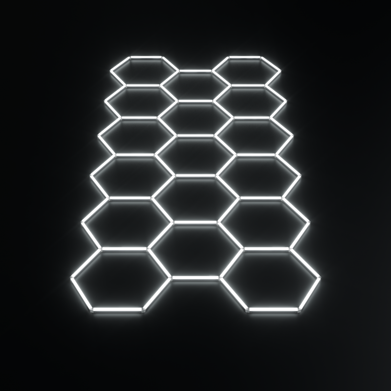System oświetleniowy Hexagon LED 17 | 5,05m - 2,40m