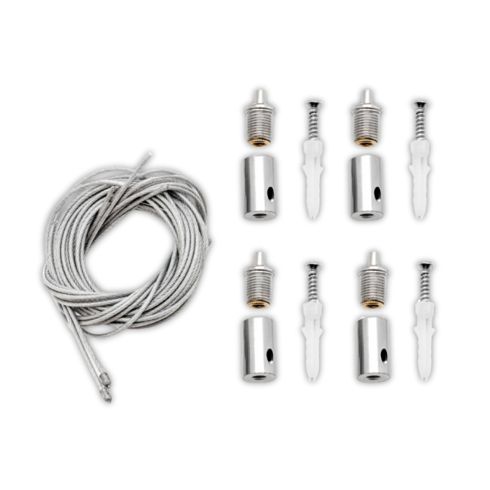 4szt Linki do podwieszania Hexagon led - 1m regulowane - obrazek 3