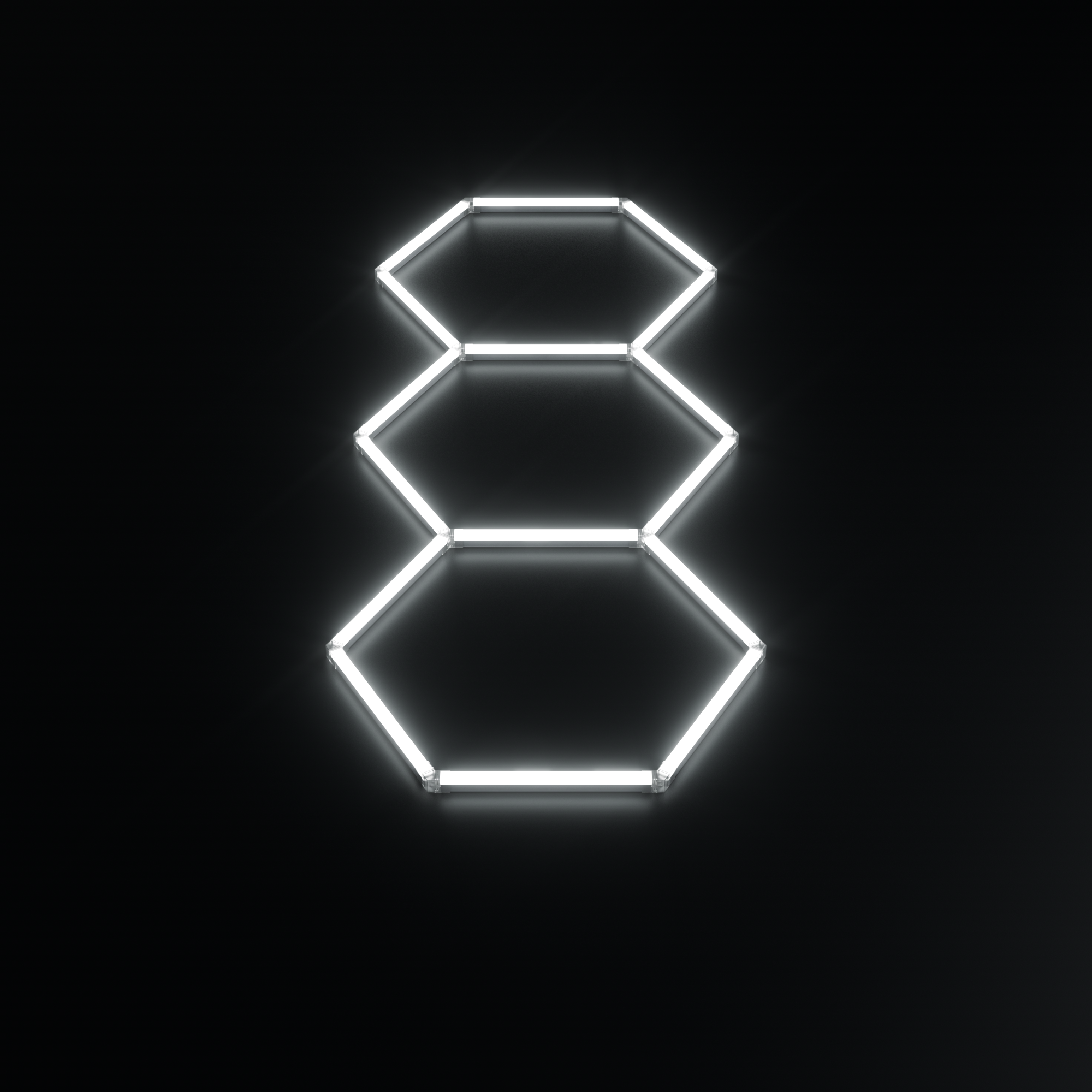 System oświetleniowy Hexagon LED 3 | 2,55 - 0,95m