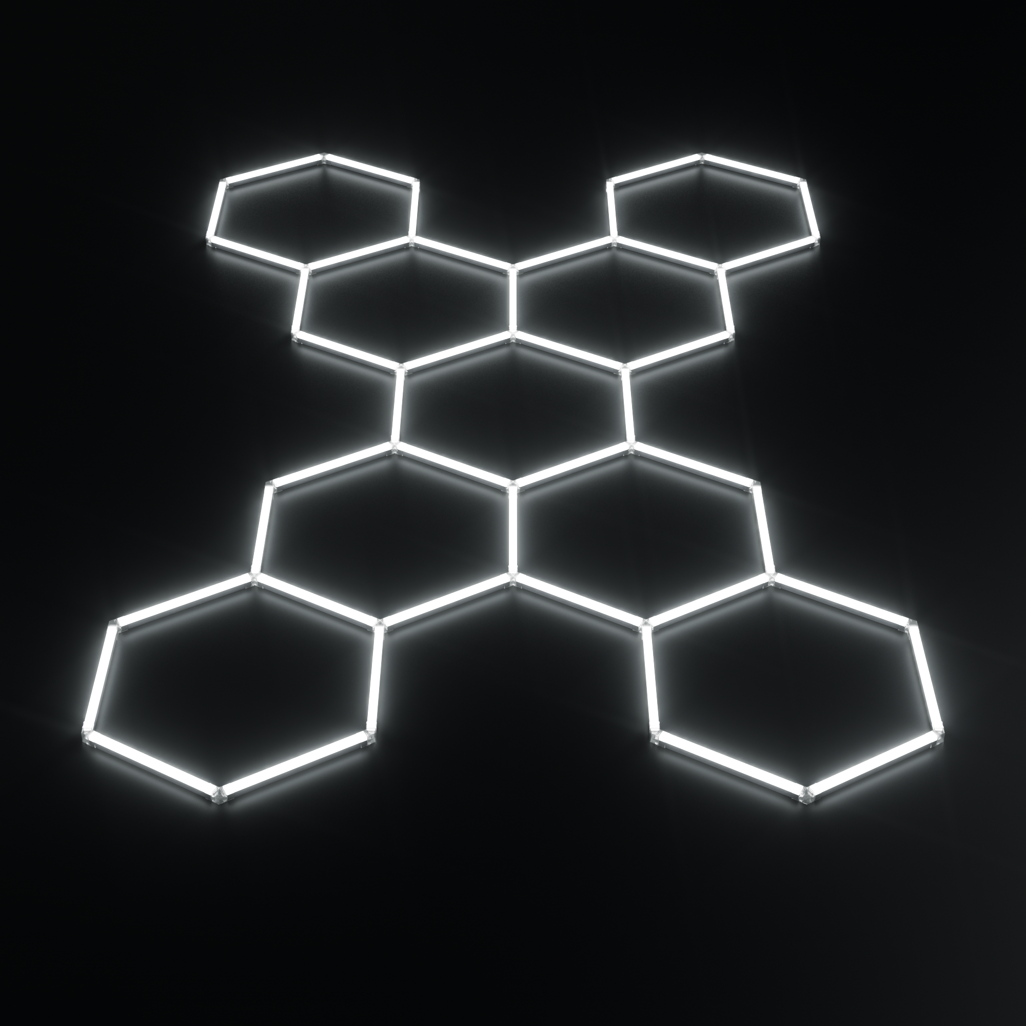 System oświetleniowy Hexagon LED 9 | 3,75m - 2,55m