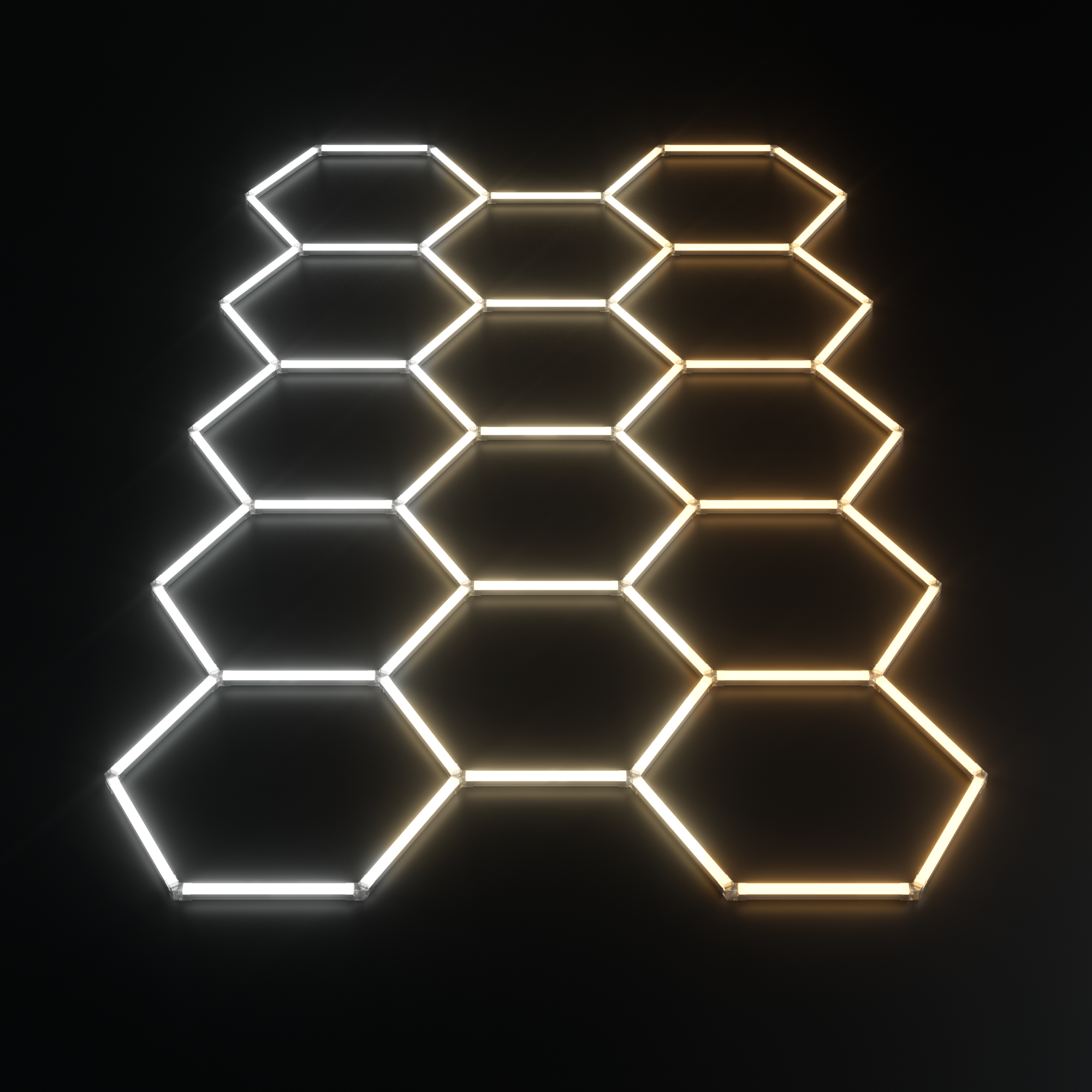 System oświetleniowy 3CCT Hexagon LED 14 | 4.25 - 2.40m