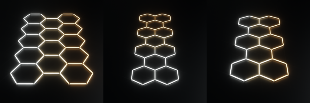 Hexagon LED do detailingu
