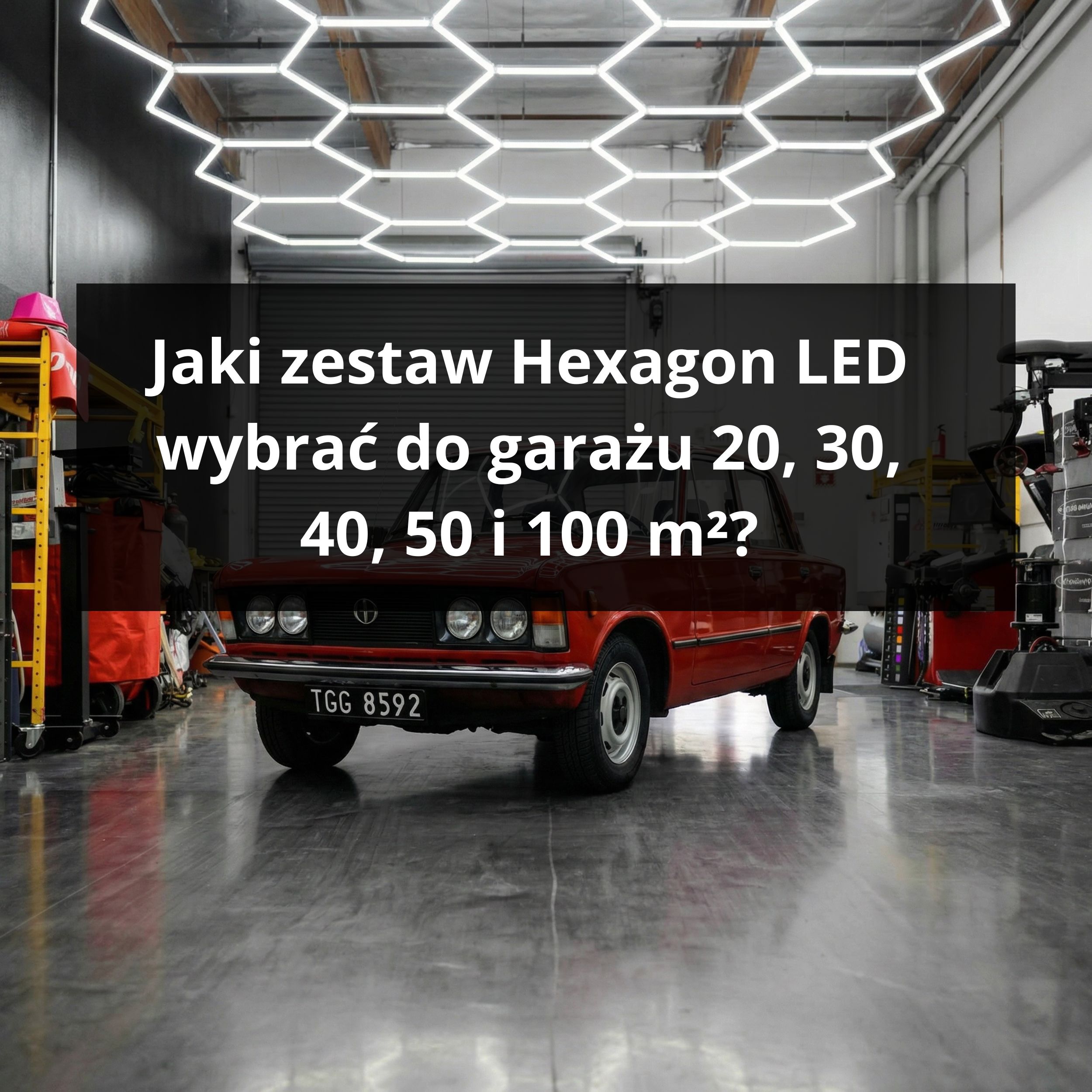 Jaki zestaw Hexagon LED wybrać do garażu 20, 30, 40, 50 i 100 m²?