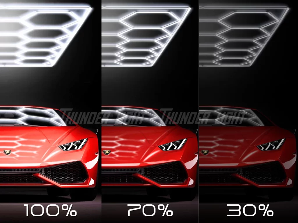Ściemniane Hexagon LED